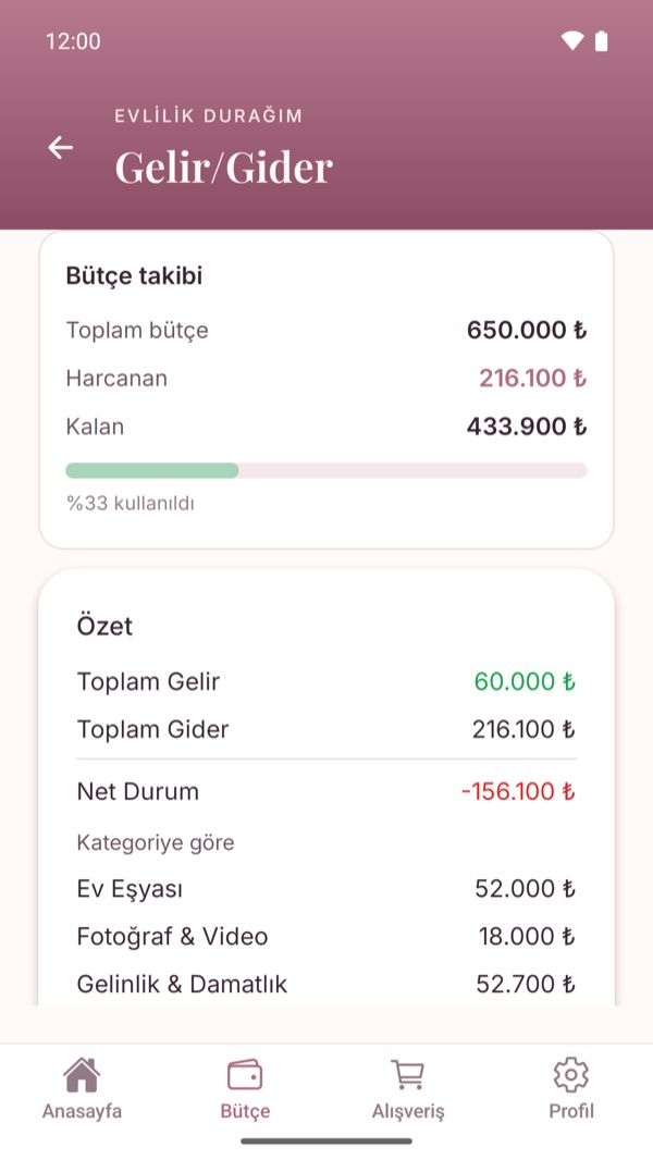 Bütçenizi yönetin